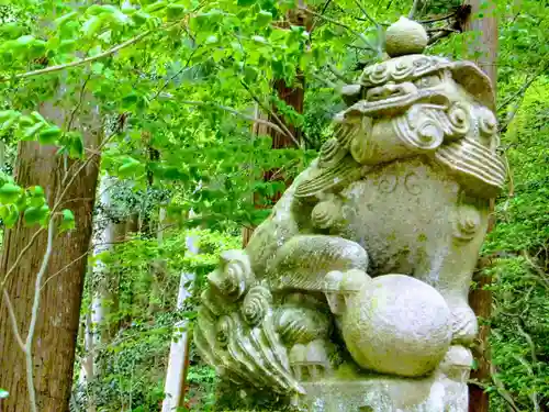 鷲子山上神社の狛犬