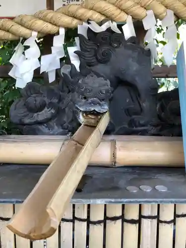 江北氷川神社の手水