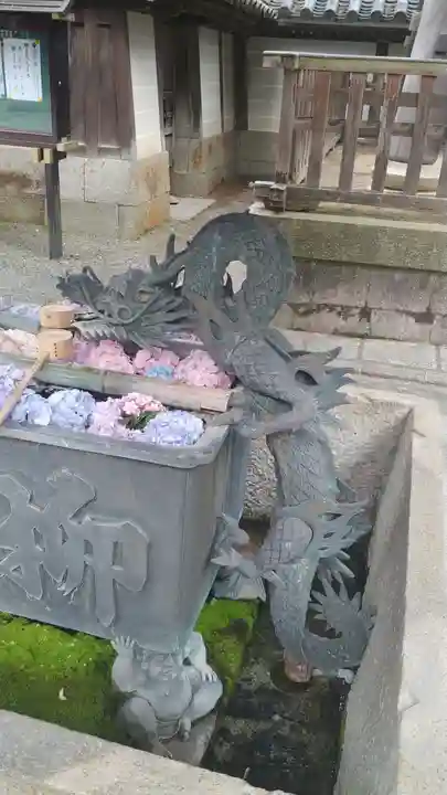 柳谷観音 楊谷寺の手水舎