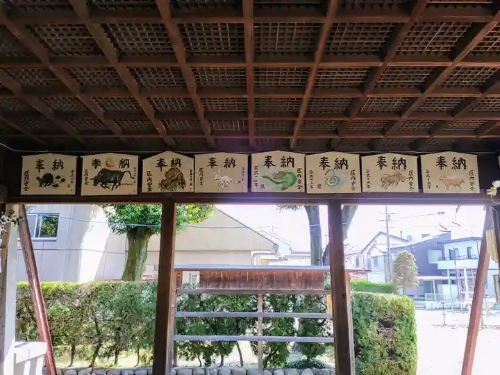 八劔社(石仏)の絵馬