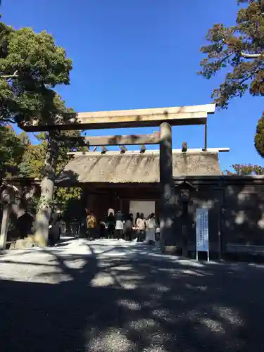 伊勢神宮内宮（皇大神宮）の鳥居