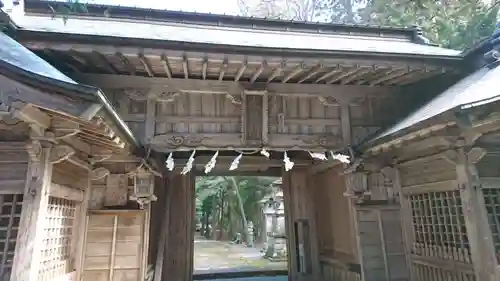 菅船神社の山門・神門