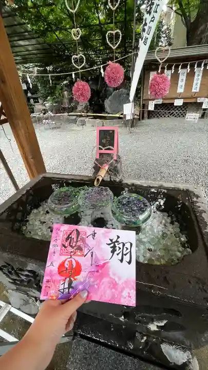 川越熊野神社の手水舎
