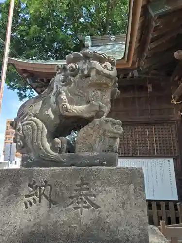 阿邪訶根神社の狛犬