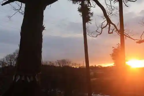 阿久津「田村神社」（郡山市阿久津町）旧社名：伊豆箱根三嶋三社の景色