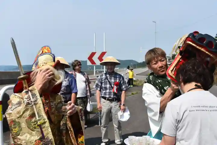 尻岸内八幡神社のお祭り