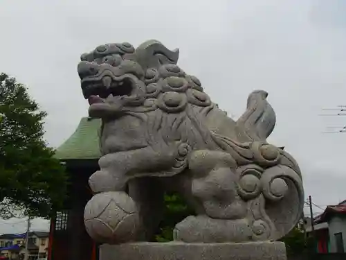 中曽根香取御嶽神社の狛犬