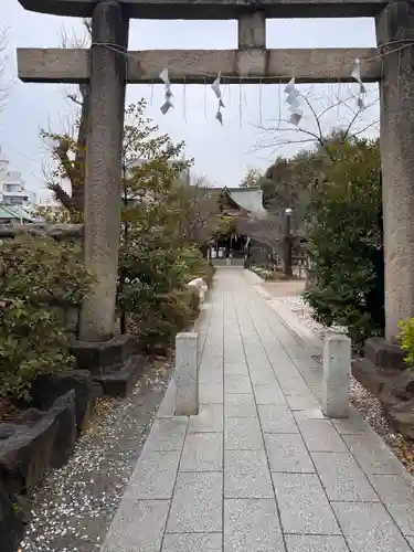 鳩森八幡神社の鳥居