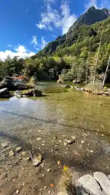 穂高神社奥宮の周辺