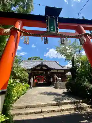 許波多神社（五ケ庄鎮座）の鳥居