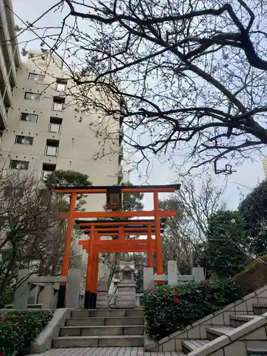 銀世界稲荷神社の鳥居