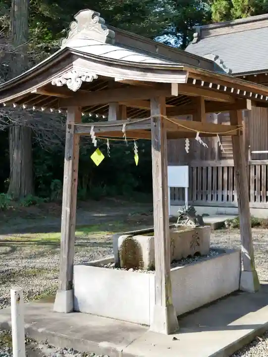 結城諏訪神社の手水舎