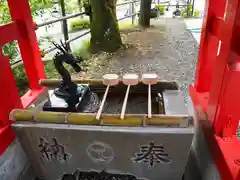 南大沢八幡神社の手水