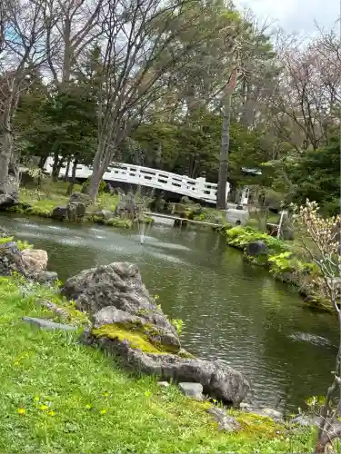 北海道護國神社の庭園