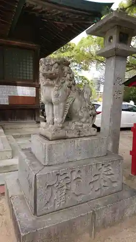 鳥飼八幡宮の狛犬