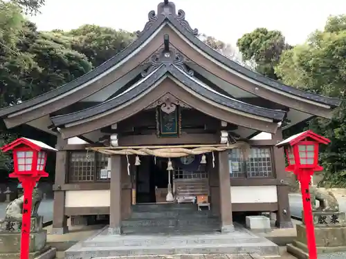 織幡神社の本殿・本堂