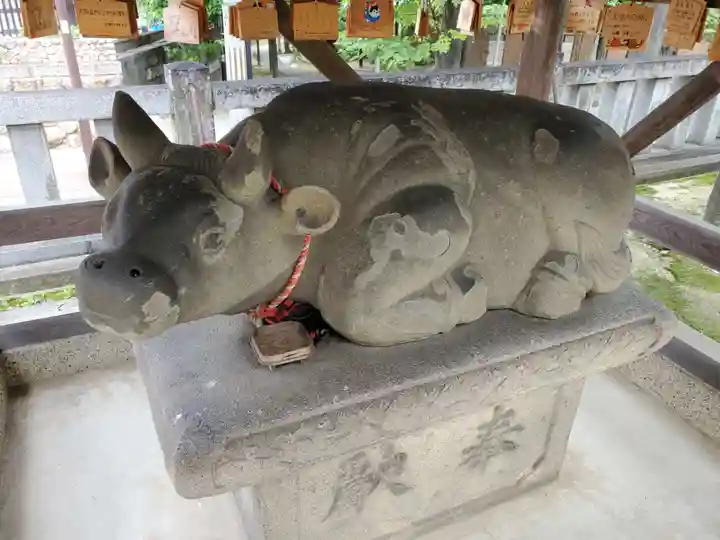 打出天神社の狛犬