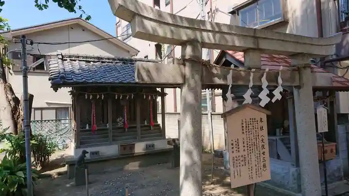 千住神社の鳥居