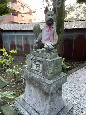 新井天神北野神社の狛犬