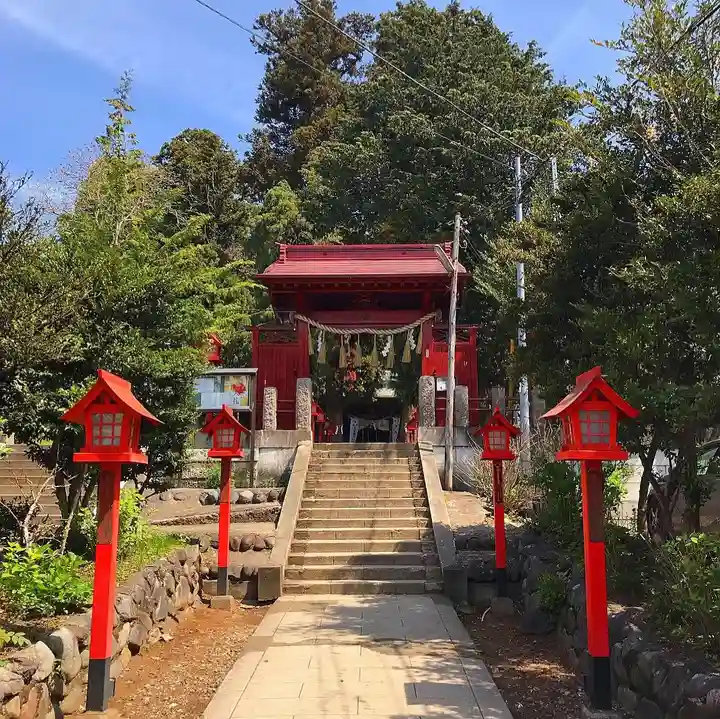 平出雷電神社の山門・神門