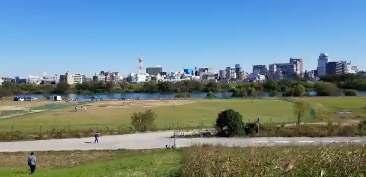 小向三輪神社の景色