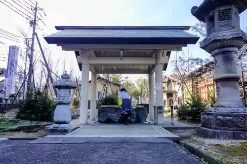 三重縣護國神社の手水舎