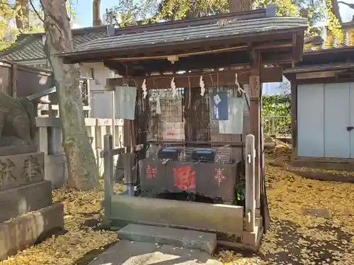 駒込天祖神社の手水舎