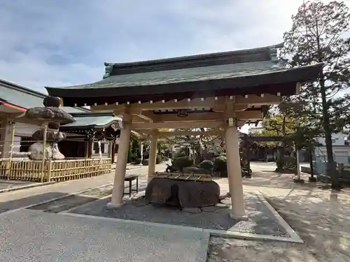 植田八幡宮の手水舎