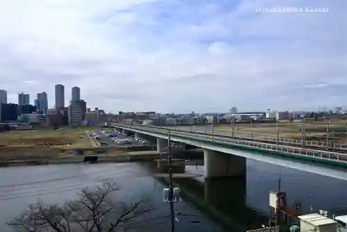 多摩川浅間神社の景色