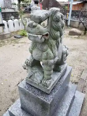 柚須天満宮の狛犬