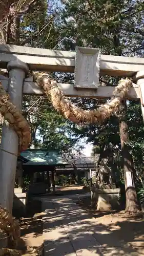 奥澤神社の鳥居