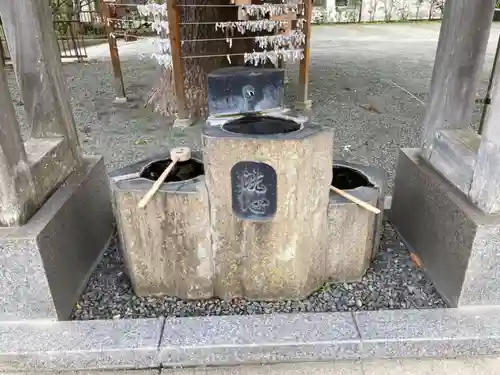 鴨居八幡神社の手水