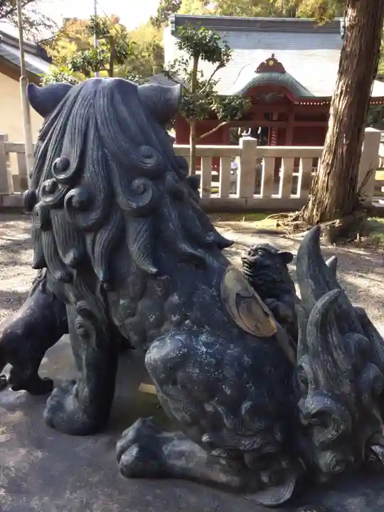 簳幹八幡宮の狛犬