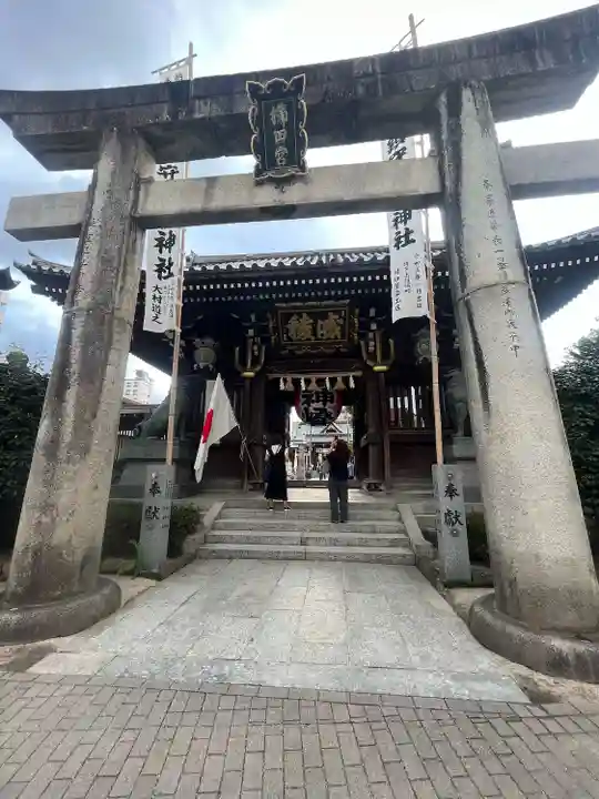 櫛田神社の鳥居