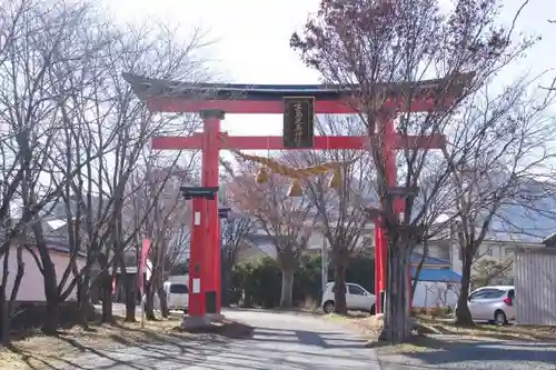 生島足島神社の鳥居