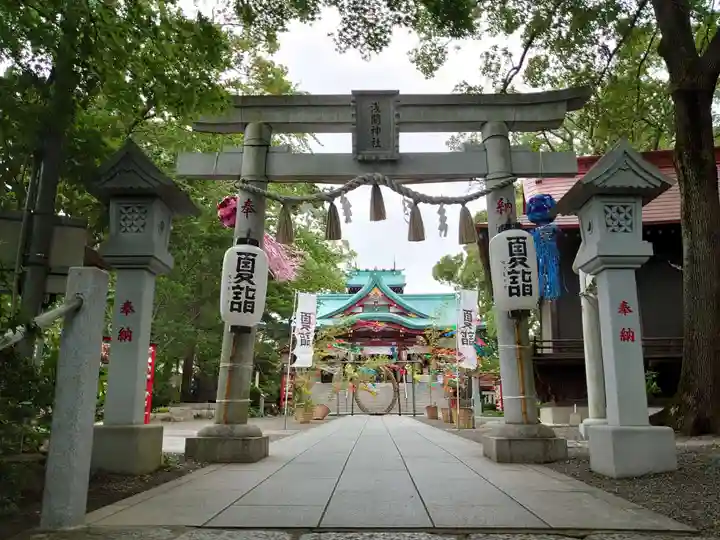 多摩川浅間神社の鳥居