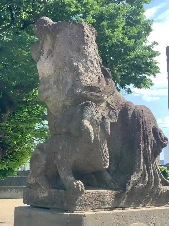 二子神社の狛犬