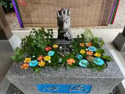 滑川神社 - 仕事と子どもの守り神の手水舎