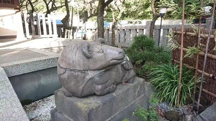牛天神北野神社の狛犬