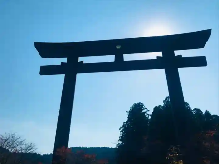 大斎原(熊野本宮大社旧社地)の鳥居