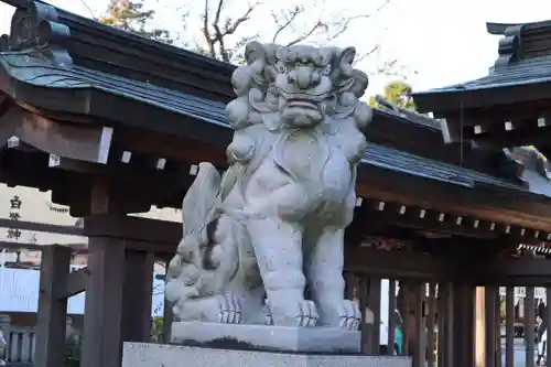 白鷺神社の狛犬