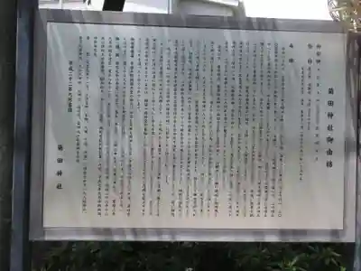 菊田神社の歴史