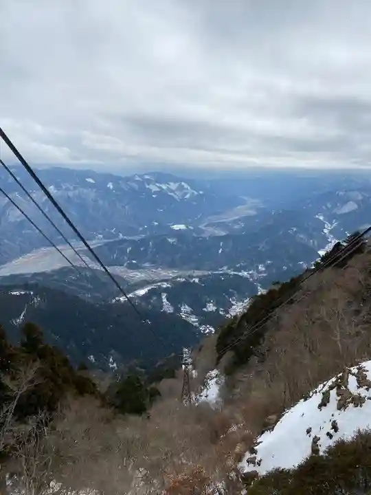 身延山奥之院思親閣の景色