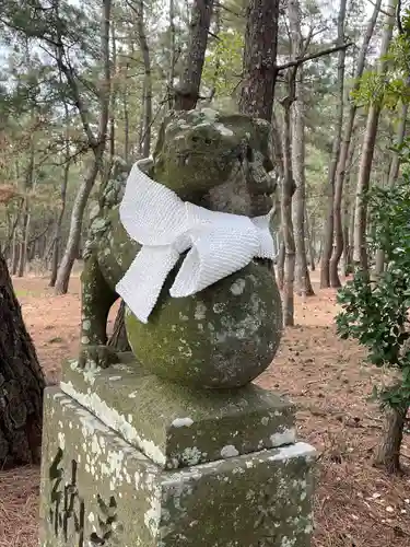 八幡奈多宮の狛犬