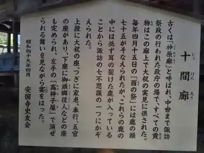 諏訪大社上社前宮の歴史