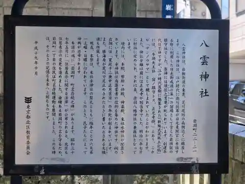 岩淵八雲神社の{uncategorized: "未分類", other: "その他", undefined: "問題あり", building: "その他建物", grave: "お墓", sacred_gate: "鳥居", guardian: "狛犬", statue: "像", buddha: "仏像", history: "歴史", nature: "自然", garden: "庭園", animal: "動物", pagoda: "塔", temizu: "手水舎", mountain_gate: "山門・神門", sanctuary: "本殿・本堂", subordinate: "末社・摂社", art: "芸術", scenery: "景色", jizo: "地蔵", ema: "絵馬", goshuin: "御朱印", omikuji: "おみくじ", items: "授与品その他", amulet: "お守り", goshuincho: "御朱印帳", eats: "食事", festival: "お祭り", votive_dance: "神楽", shichigosan: "七五三参", wedding: "結婚式", experience: "体験その他", initially: "初詣", around: "周辺", anti_infection: "感染症対策"}