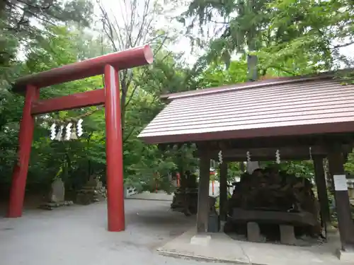 比布神社の手水