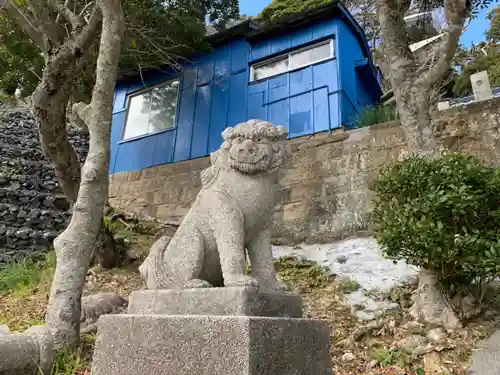 川津神社の狛犬