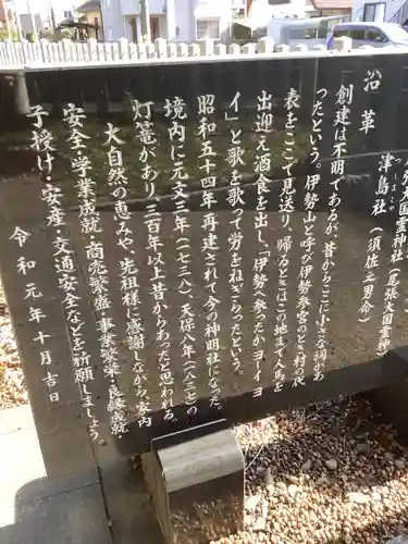 神明社（篠木町）の歴史