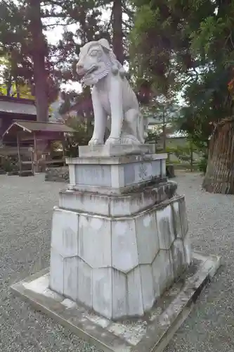 飛驒一宮水無神社の狛犬